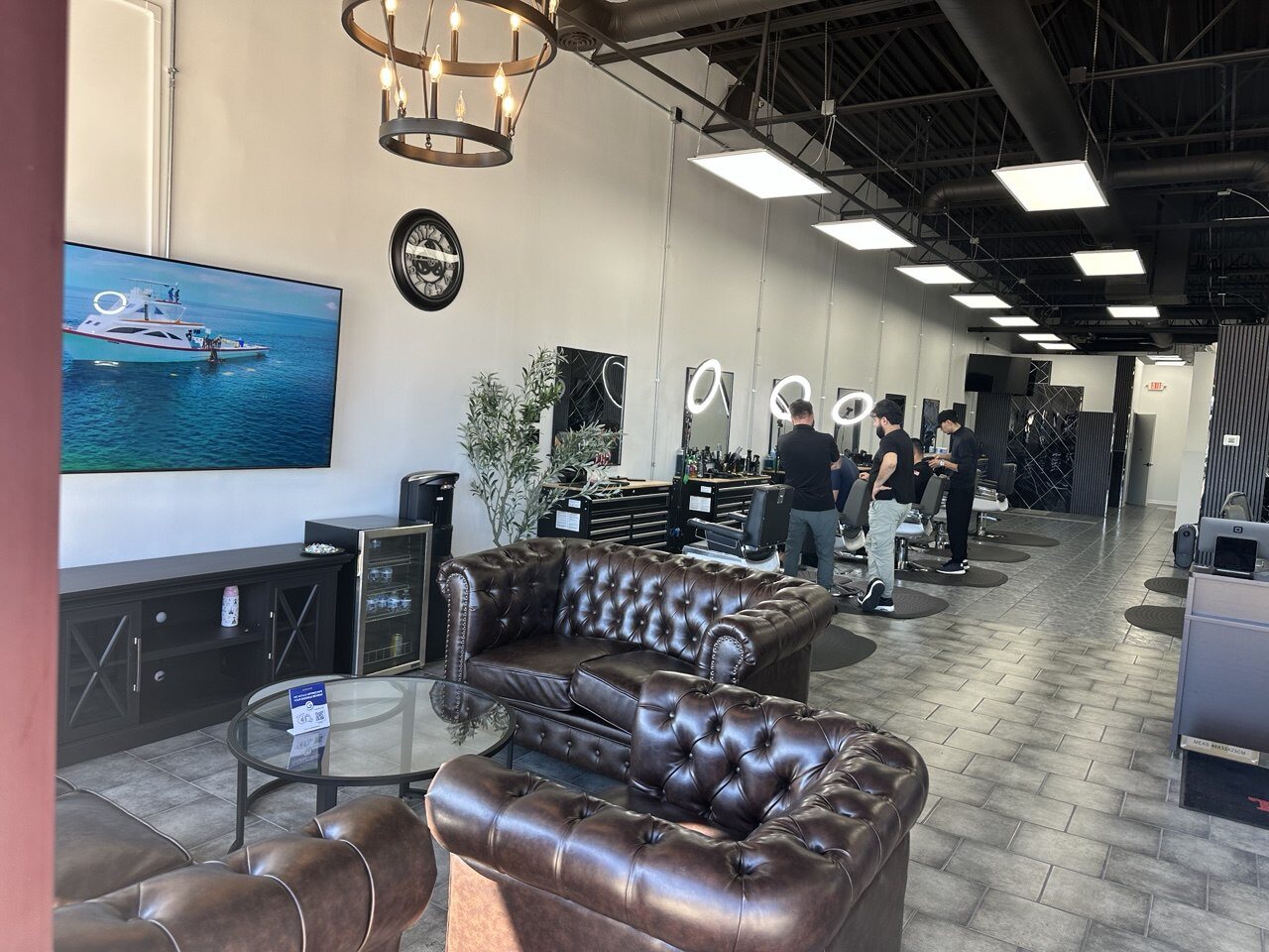Shop interior and waiting area