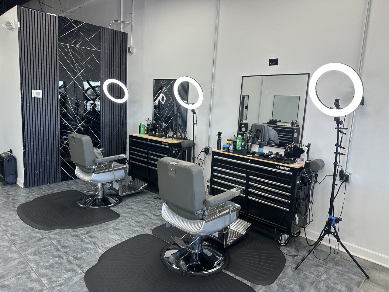 Premium barber stations